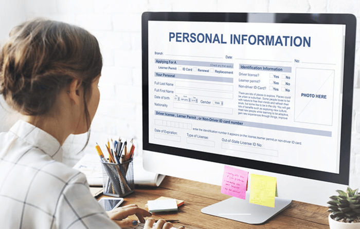 Personal data protection concept